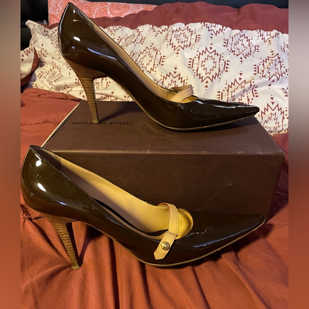 Louis Vuitton Patent Leather Heels - Authentic - Size 11